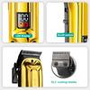 Metal Body Hair Salon LCD Digital Display Hair Clipper Home Men's Electric Hair Clipper Shaving Hair Clipper Life Upgrade Large Capacity Battery