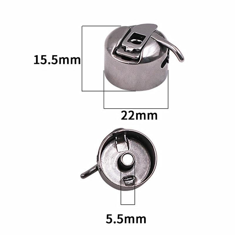 5 шт. металлические шпульки и 1 шт. шпульный чехол шпульный держатель для домашней швейной машины DIY рукоделие швейные аксессуары LXY