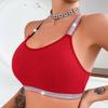 Женский бюстгальтер, нижнее белье, красивая спина, сборка по бокам, Y-образная лента, верхняя одежда, жилет, топ