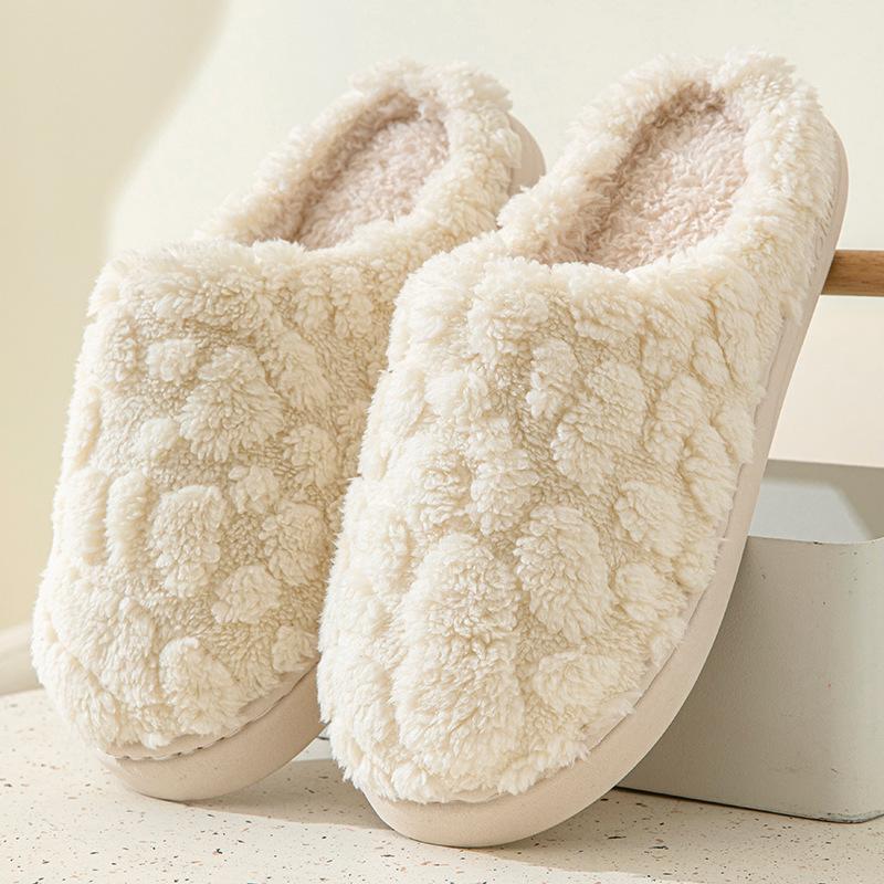Хлопковые тапочки женские пара утолщенные осенне-зимние домашние домашние нескользящие теплые послеродовые шерстяные хлопковые туфли мужские