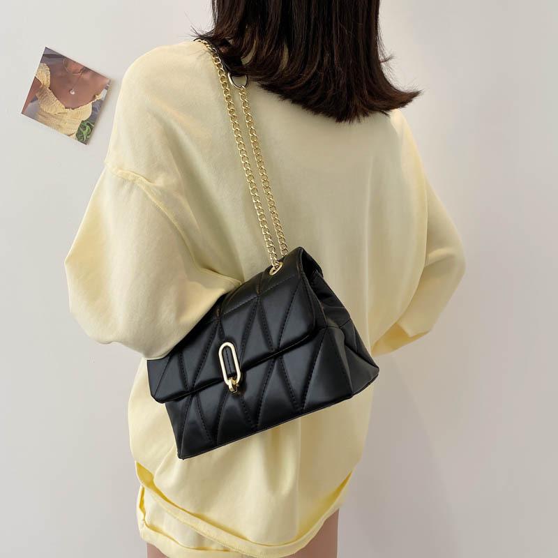 Yogodlns Роскошная сумка через плечо с вышивкой и цепочками для женщин, дизайнерская сумка-мессенджер с клапаном, модная брендовая сумка через плечо, сумка