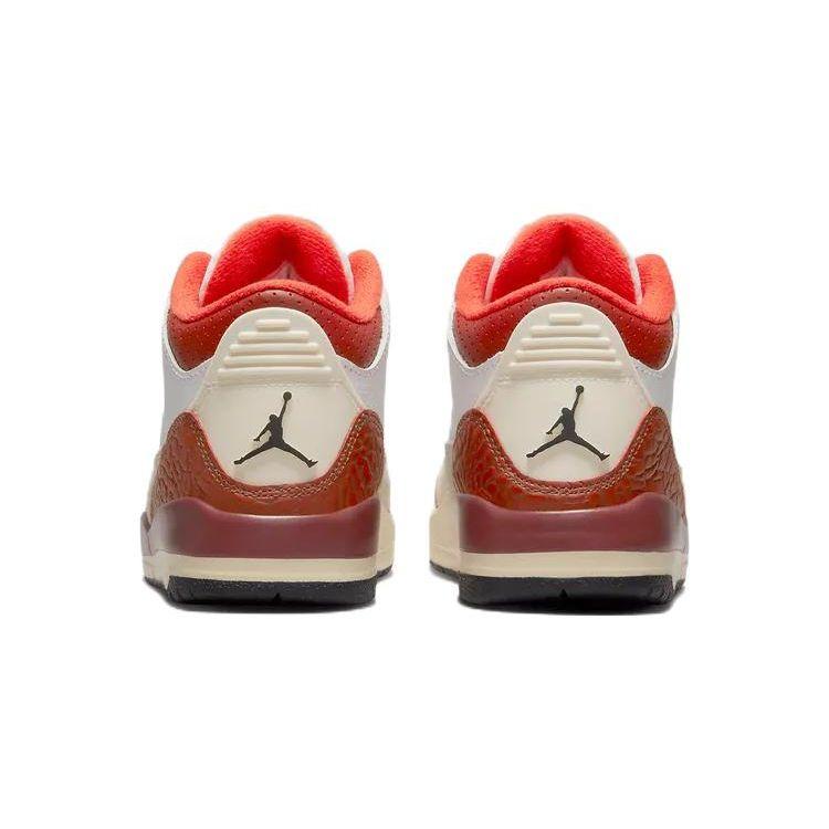 Детские кроссовки Air Jordan 3 Retro PS Mars Stone White Black Team-Orange DV7027-108