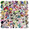 50 Sheets for Splatoon Stylish Anime for Splatoon Waterproof Cute Anime Stickers for Carry Smartphone Stickers for Anniversary Birthday Gifts