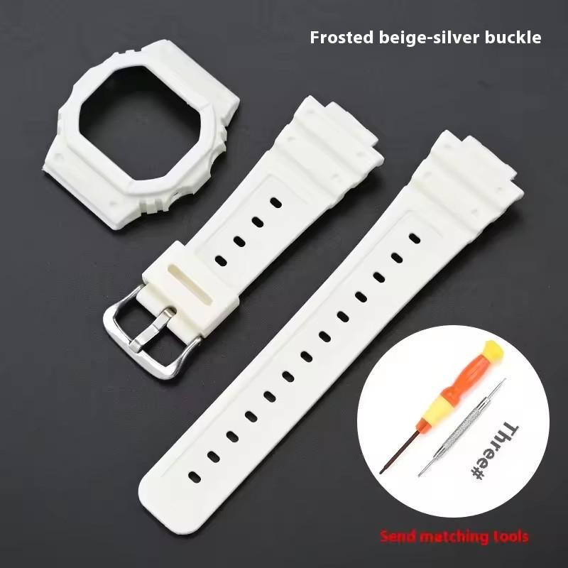 Резиновый смоляной ремешок с корпусом для Casio G-Shock DW-5600 GW-M5610 GW-B5600 G-5600 Мужские Женские Запасной Браслет Аксессуары для Часов Ремешок