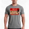 Hello My Name Is John Crichton Tshirt Summer Casual Cotton Tee Oversized Streetwear Tops Vintage Graphic Print 100 Cotton