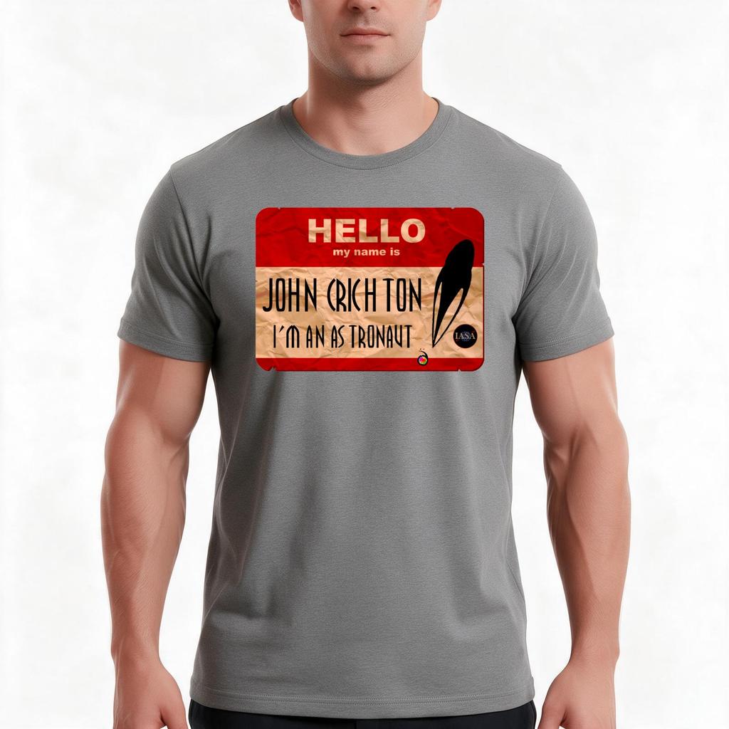 Hello My Name Is John Crichton Tshirt Summer Casual Cotton Tee Oversized Streetwear Tops Vintage Graphic Print 100 Cotton