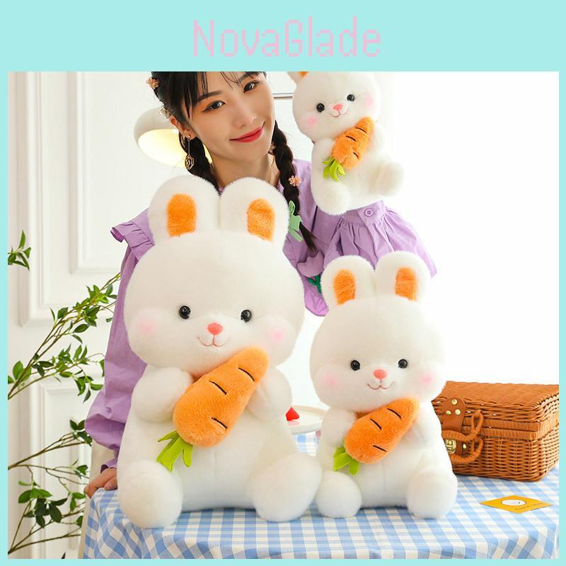Fluffy Bunny Stuffed Animal Rabbit Plush Toy Pp Cotton Filling