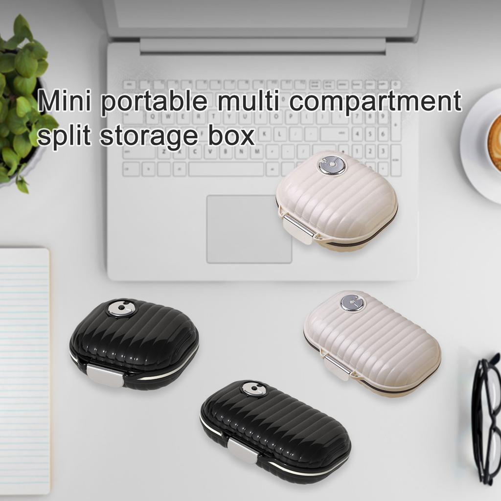 Portable Drug Dispensing Box, Three Meals A Day, Seven Days A Week, Pills Splitter, Sealed, Moisture Proof Multi-grid Drug Box