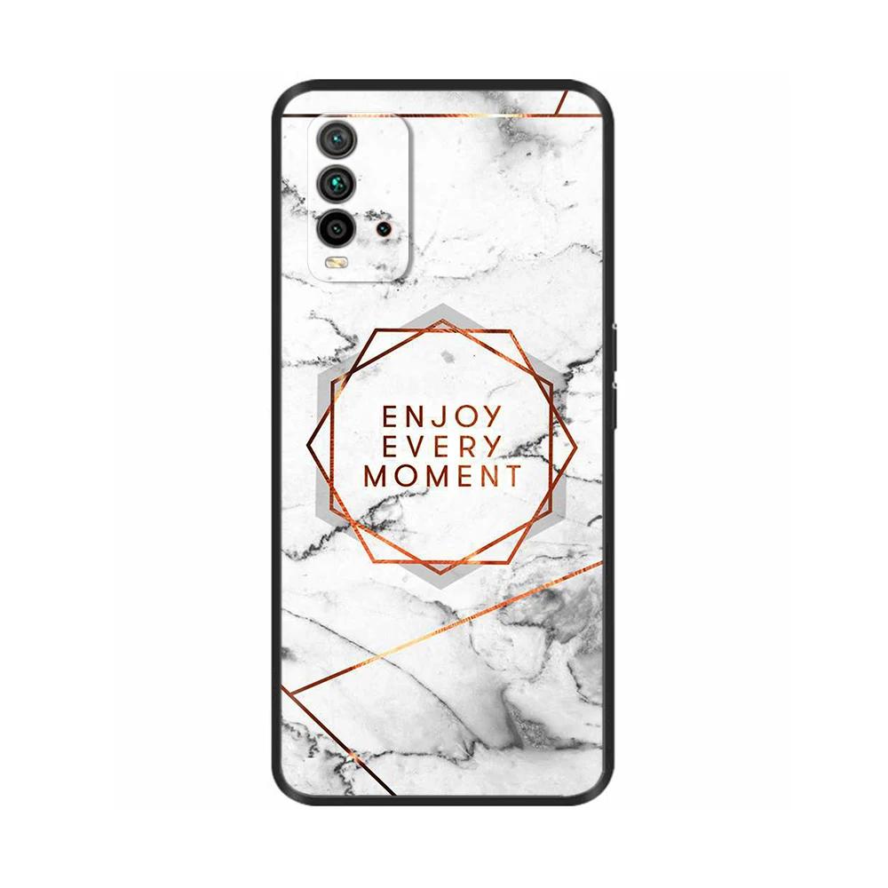 For Redmi 9T Case Silicone Back Cover Phone Case for Xiaomi Redmi 9T Redmi9t 9 T Soft Cases Fundas Para Bumper Coque Cat Flower
