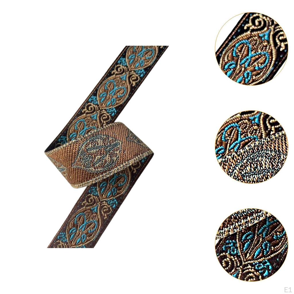 Жаккардовая отделка, материалы для рукоделия, этническая ткань, вышитая отделка