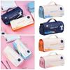 Organizer Double Zipper Handbags Big Pen Bag Cosmetic Storage Makeup Pouch Astronaut Pencil Case