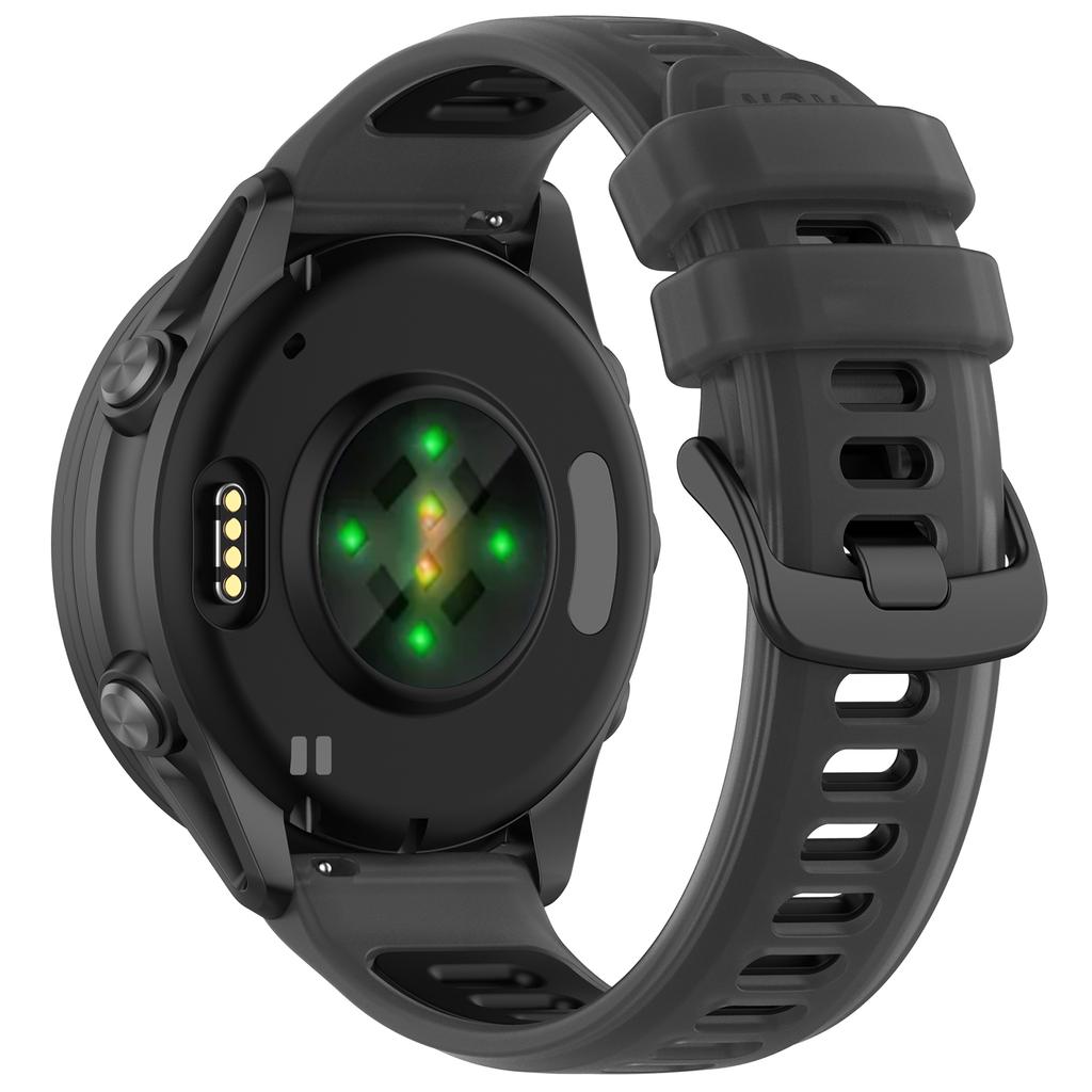 22mm 20mm Translucent Two-Tone Silicone Band For Garmin Forerunner 570 265 255 165 55/Vivoactive 6 5 4/Venu 3 2 Plus Watch Strap