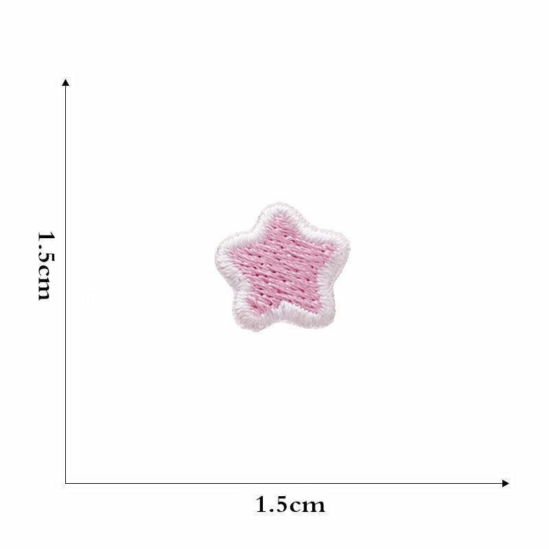 Вышитая нашивка в виде мультяшной радужной звезды для детской одежды