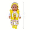 Наряды для кукол 43 см для кукол 17-18 дюймов Кукла Baby Born Милые джемперы Комбинезон Костюм+Обувь Теплая одежда на кукле Ребенок Рождественский подарок