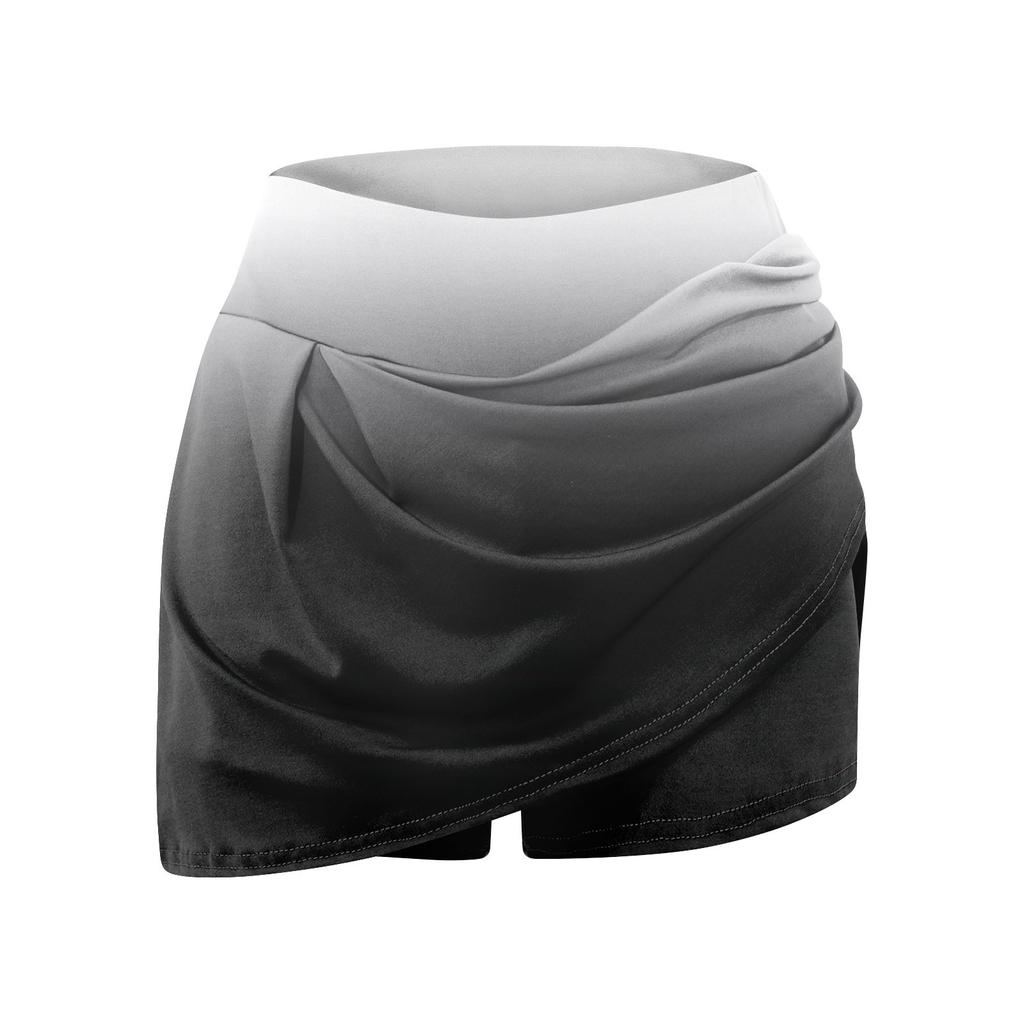 Женские эластичные брюки для йоги, спортивные шорты с принтом, легкая юбка с высокой талией