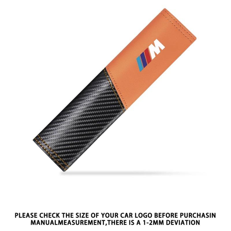 2 шт. Чехлы на ремень безопасности из углеродного волокна, автомобильная накладка на плечо, ремень безопасности для BMW E46 E90 E60 F30 E87 E36 F20 E92 Serie 1, автомобильные аксессуары