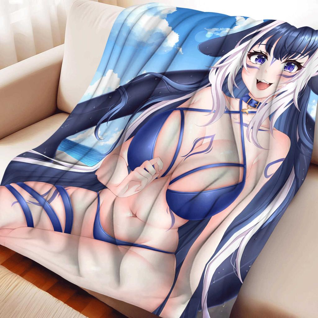 Мультяшный VTuber Shylily Фланелевое одеяло Покрытие Тепло Мягкость Аниме-одеяло Многофункциональный Декор Дом Универсальные одеяла