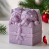 Силиконовые формы для рождественских подарочных коробок, формы для ароматических свечей, формы для литья, формы для эпоксидной смолы, формы для гипса, формы для елочных украшений.
