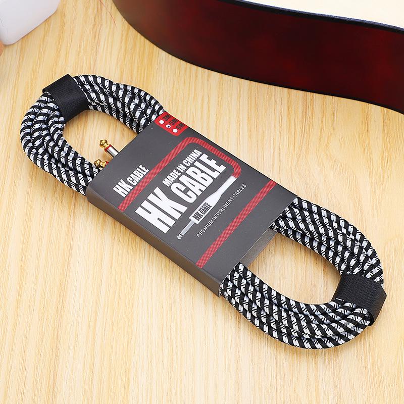 HK Плетеный аудиокабель с шумоподавлением для гитары, бас-гитары и инструментов