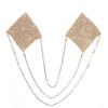 Sparkly Rhinestones Metal Chain Nipple Cover Reusable Sexy Bra Body Chain with Tassel Underwear Accessories Pasties