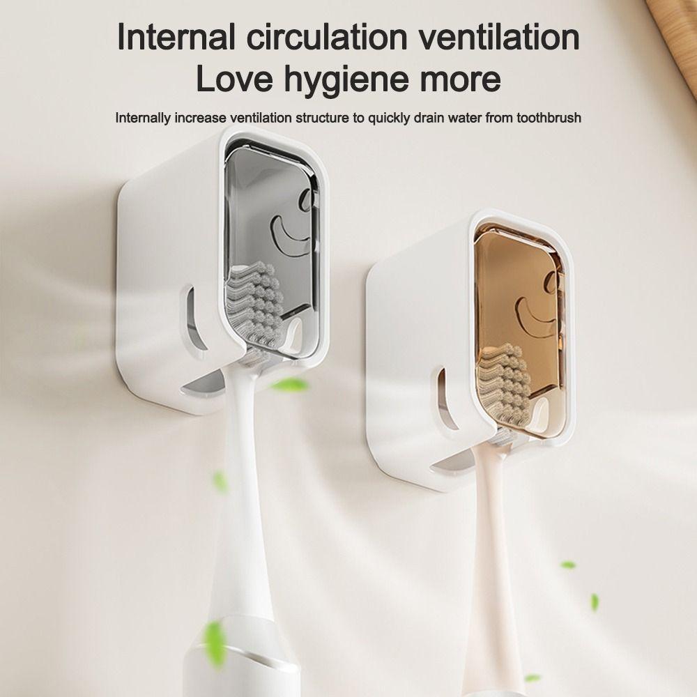 Dustproof Toothbrush Rack Flip-top Electric Toothbrush Storage Rack Portable Toothbrush Holder