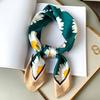 Small Daisy Fashionable Small Square Scarf for Women Fashionable Fashionable Sun Protection Scarf Scarf Shawl