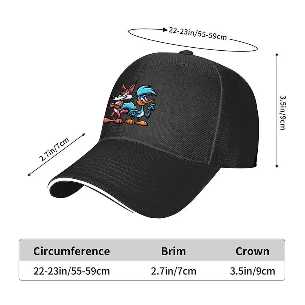 Road Runner and Coyote Baseball Cap black Horse Hat Golf Hat Man fishing caps man Men Caps Womens