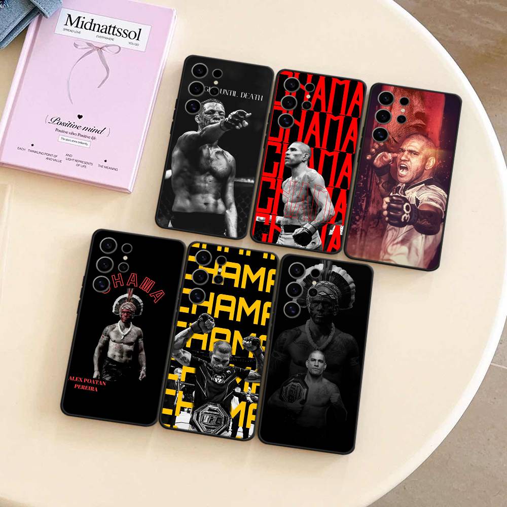 Чехол Fighting Pereira Alex Case для Samsung Galaxy Case S25 S23 S22 S21 S30 S20 S10 Ultra Plus FE Мягкий чехол из ТПУ