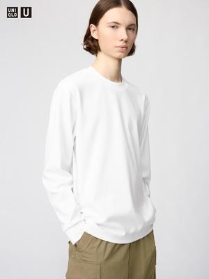 Футболка Airism Cotton Crewneck с длинным рукавом