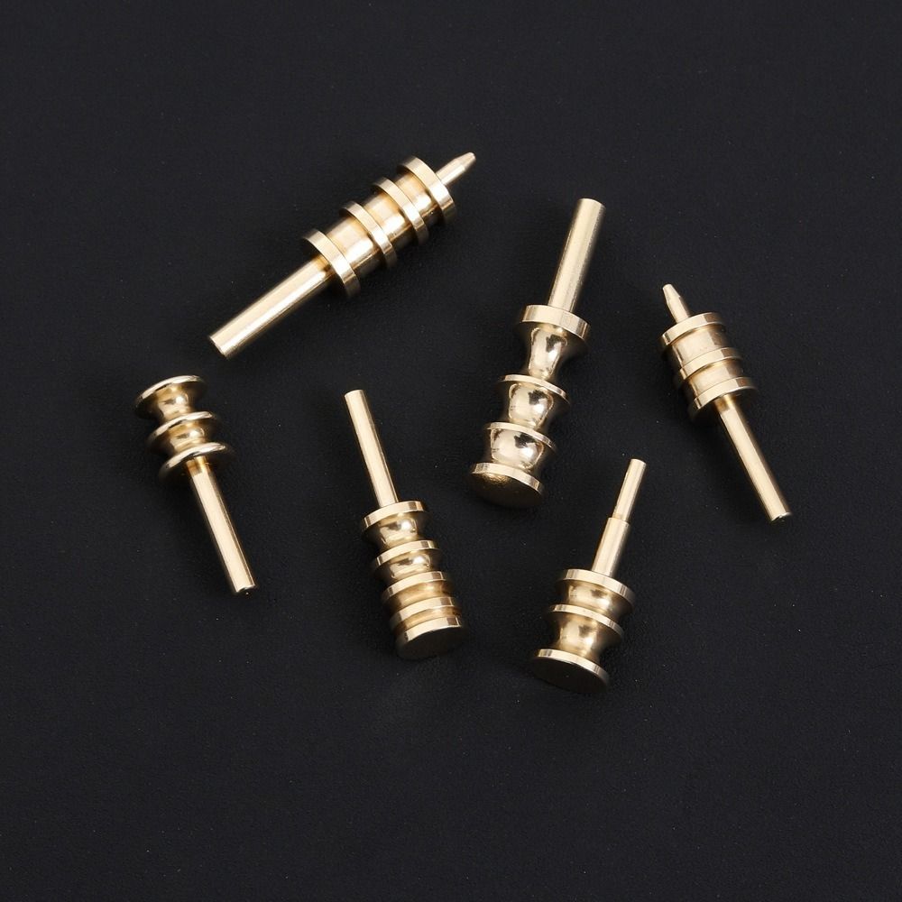 Pointed or Flat Tip Leather Burnisher Tool Brass Pressing Line Leather Edge Slicker Marking Creaser Burnishing Tool
