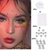 New Trendy Body Jewelry Silver Color Fake Nose Ring Fake Piercing Stainless Steel Eye Arc Ring