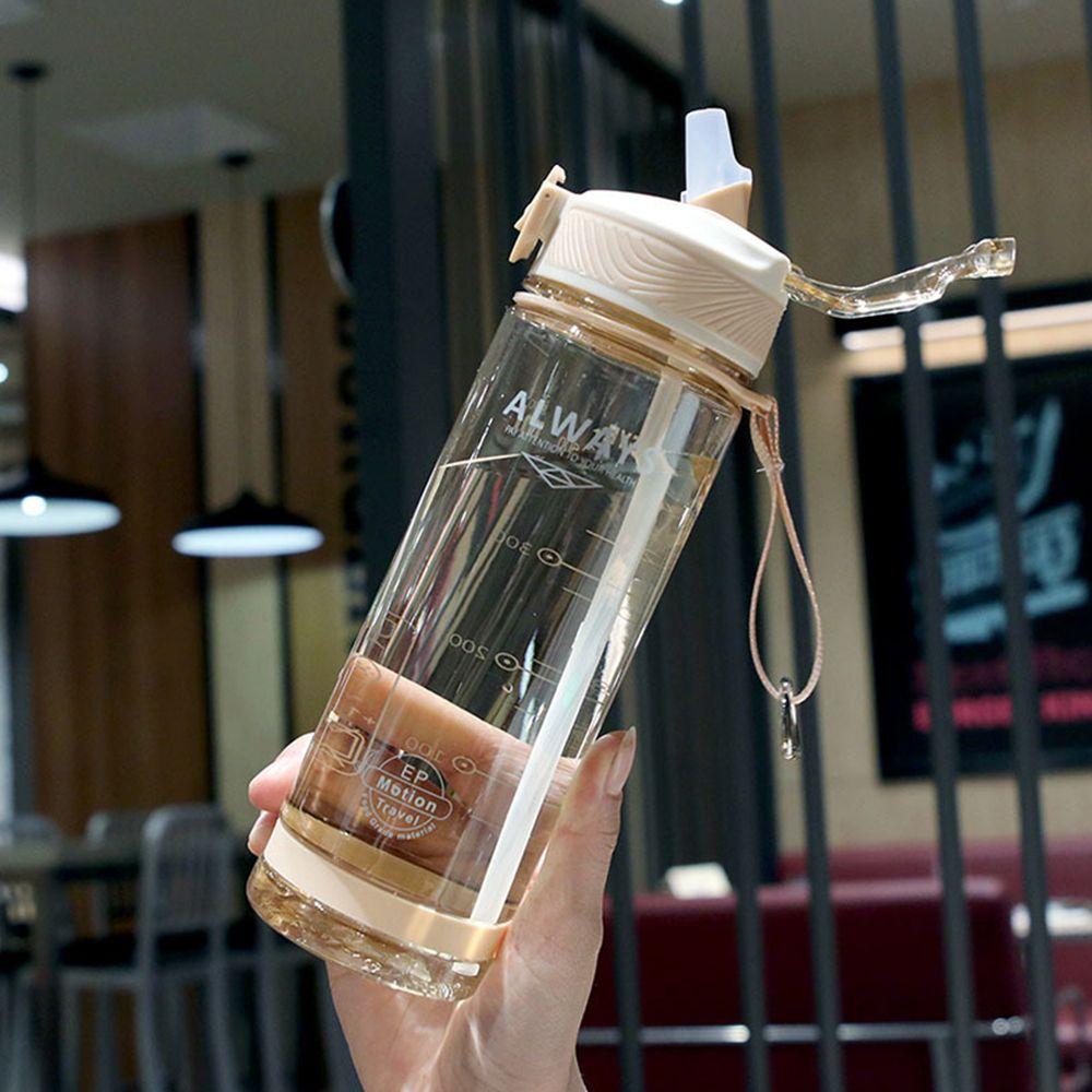 800ml Portable Plastic BPA Free Men Drinkware with Straw Sports Water Bottle Drinking Bottle