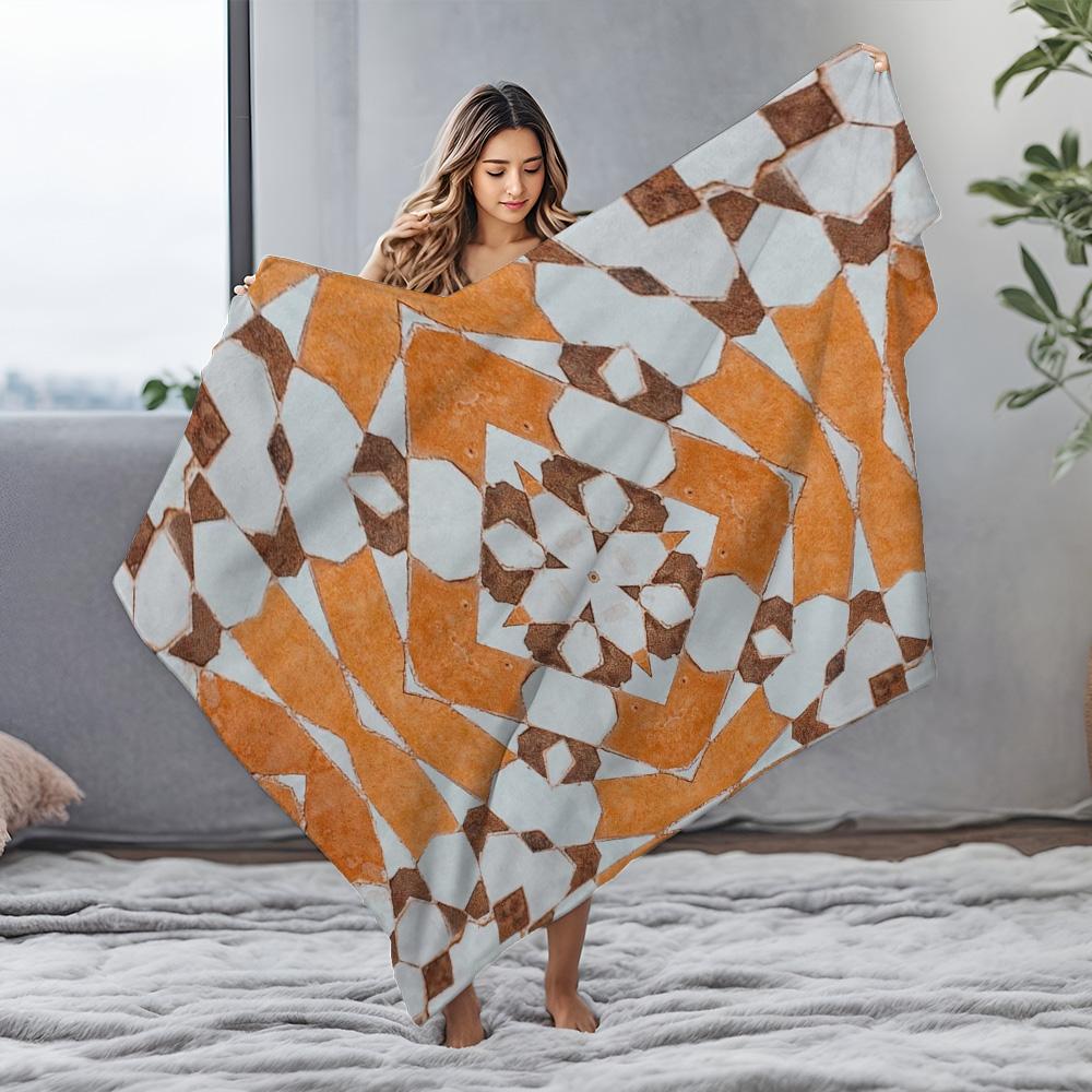 Patchwork Quilted Blankets Soft Warm Flannel Scottish Terrier Pet Throw Blanket for Bed Sofa Couch Bedspreads Quilt Blankets