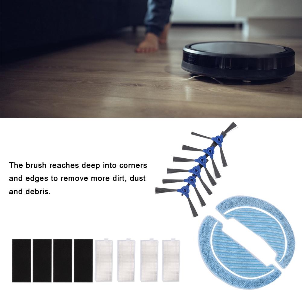 Комплект сменных фильтров для боковой щетки и швабры, подходит для подметального робота Conga