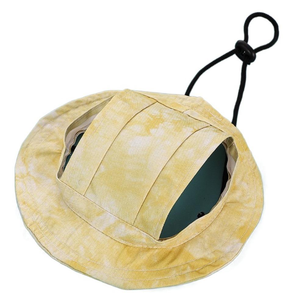 Бейсболка с отверстием для ушей для кошек, регулируемая шляпа от солнца для домашних животных, цветная шляпа от солнца для кошек и собак, летняя