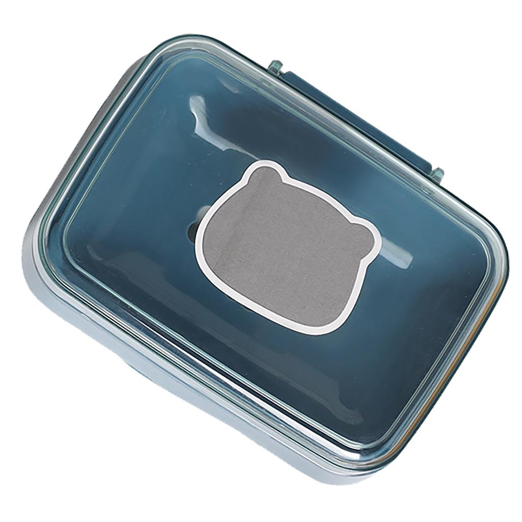 Мыльница Портативная Сливная Пластиковый Контейнер для Мыла с Крышкой для Дома Общежития Путешествий Синий