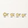 10pcs/ 14K 18K Gold Round Spring Clasp With Jump Ring Open Connect Clasp For DIY Jewelry Necklace Chain Making Accessories