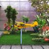 Metal 3D Windmill Wind Direction Compass Airplane Weathervane Garden Decoration Weather Vane