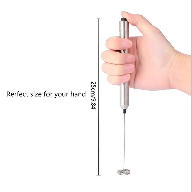 Портативный электрический ручной миксер с насадками-венчиками из нержавеющей стали