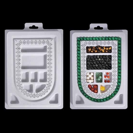 Bead Design Board DIY Jewelry Making Tray Flocked Bead Organizer Board for Necklace And Bracelet Beads Sorting And Stringing