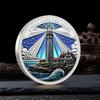 Lighthouse Ocean Coin Metal Collectible Coin Inspiring Long Voyage Travel Souvenir Coin for Self Collection Commemoration
