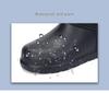 Сапоги до середины икры Aote Step-On Rain EVA 902, черные хлопковые подкладки, нескользящая резиновая обувь для зимы, мытья машин, рыбалки и защиты труда.