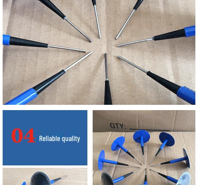 Kades Car Tire Repair Kit: 6mm Mushroom Plugs & Patches