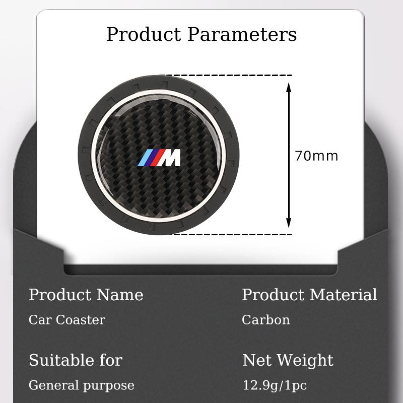 2025 Горячие 2 шт. Коврик-подставка под стакан для воды в салон автомобиля Водонепроницаемая накладка Для BMW M Performance Серии 1 2 3 4 5 7 X2 X3 X4 X5 X6 X7 M2 M3
