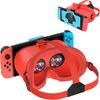 Улучшенный VR-шлем DEVASO для Nintendo Switch и Switch OLED, Очки виртуальной реальности для Switch с регулируемыми HD-линзами и удобным ремешком для головы,