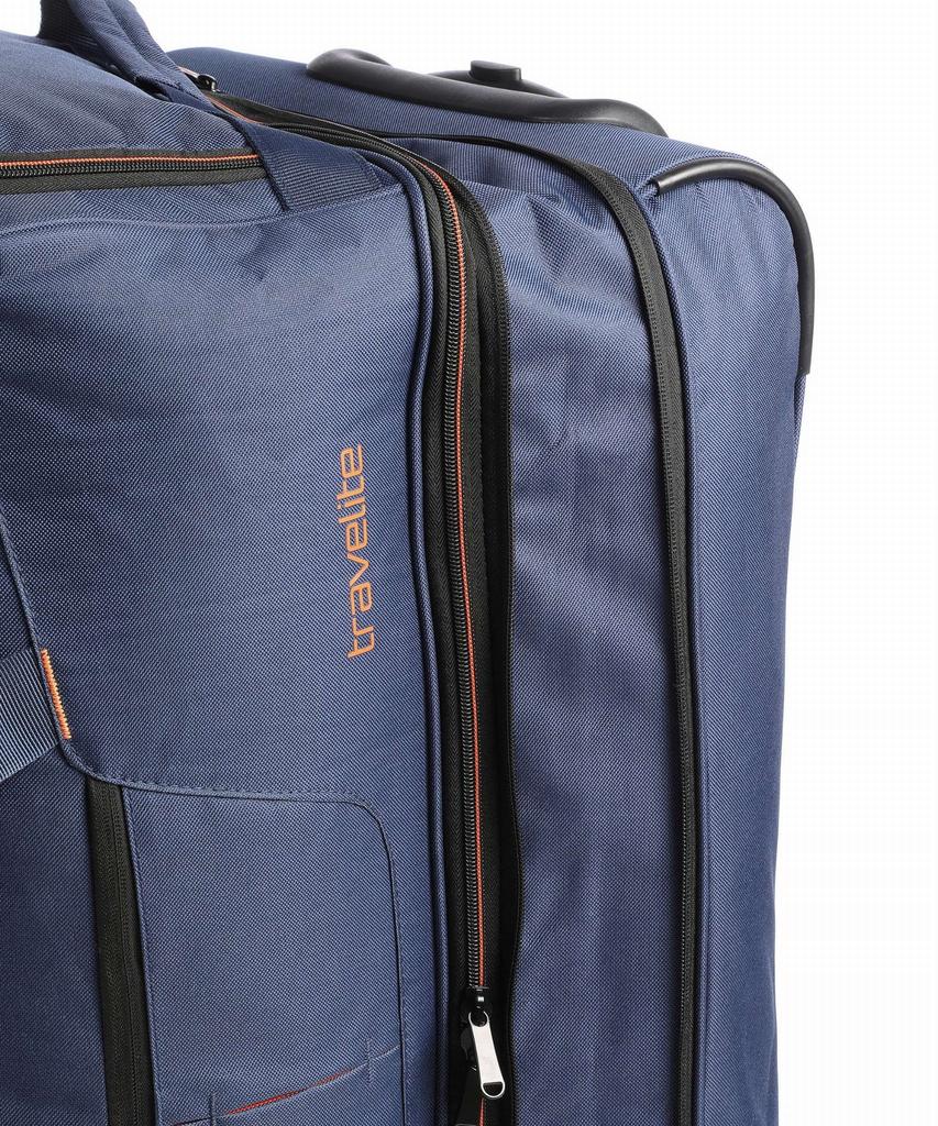 Travelite basics wheeled travel bag navy blue
