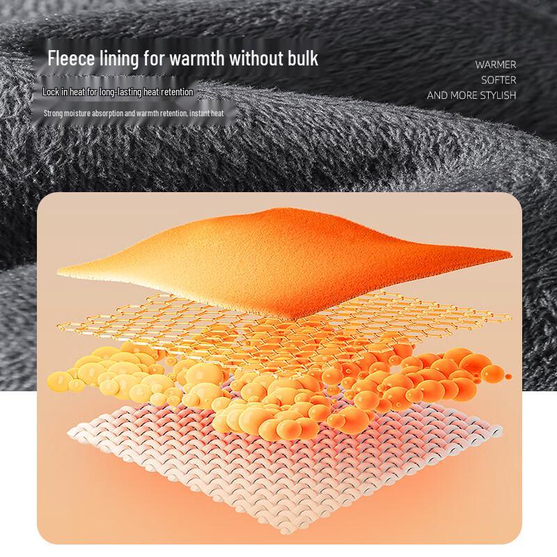 JEEP SPIRIT Мужские зимние выстиранные джинсы прямого кроя с флисовой подкладкой