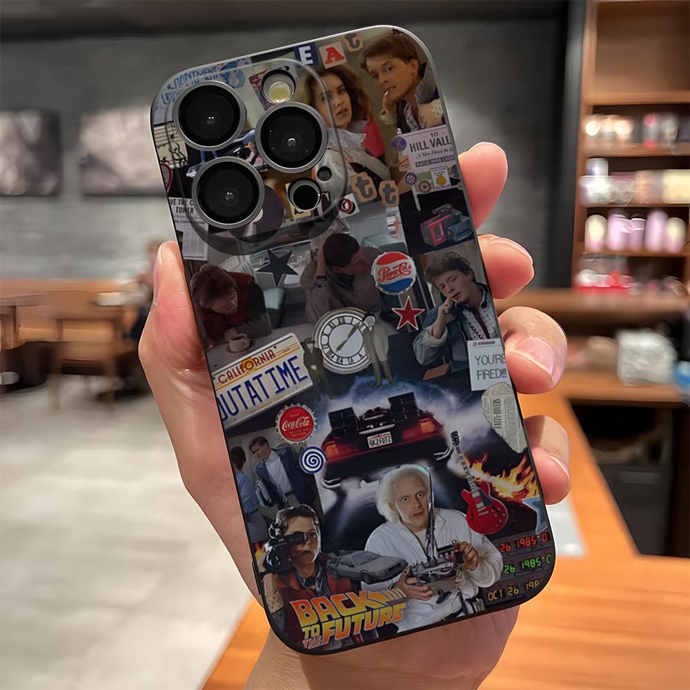 Горячий чехол для телефона из фильма «Назад в будущее» для IPhone 17 Pro Max 15 Pro 16 14 Plus 12 13 Mini 11 Pro Ударопрочный мягкий чехол
