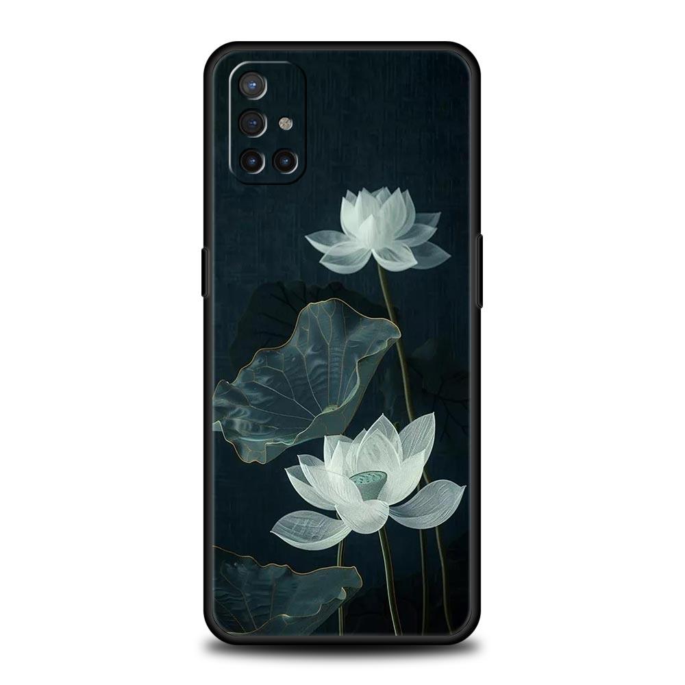 Чехол для телефона с узором лотоса для OnePlus 15 13 12 11 10 9 8 13T 10T 7T Pro 13R 12R 9RT 8T Nord 4 N200 2T CE 2 3 5G Lite