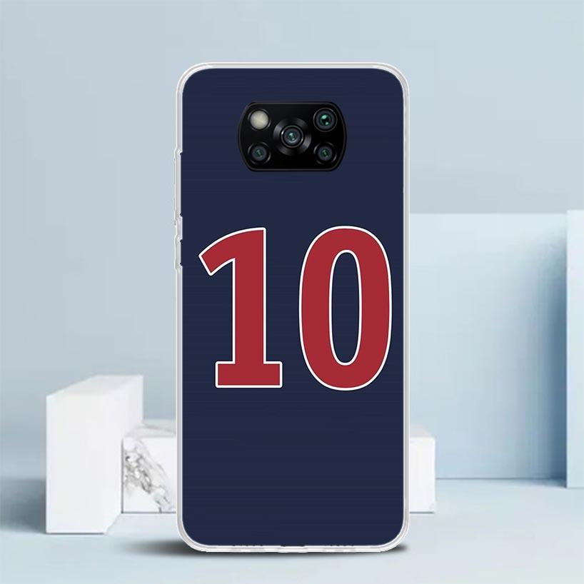 Чехол для телефона FootBall SuperStar Номер C 7 10 для Xiaomi Poco F7 Ultra X5 X6 X7 Pro M7 Redmi 15C 15 13C 13 12C 12 10C 10 10A 9 9C
